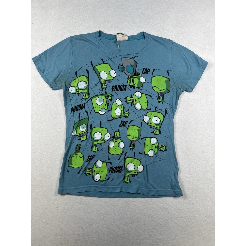 Y2K Mighty Fine Invader I'm Gir Shirt ‎ All Over Print M